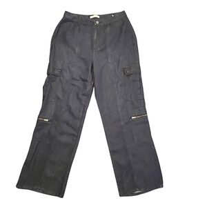 Indigo Thread Women's Blue Tencel Cargo Pants Grunge Skater Size 8